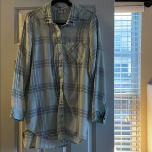 Plaid Button Up- Make and Model